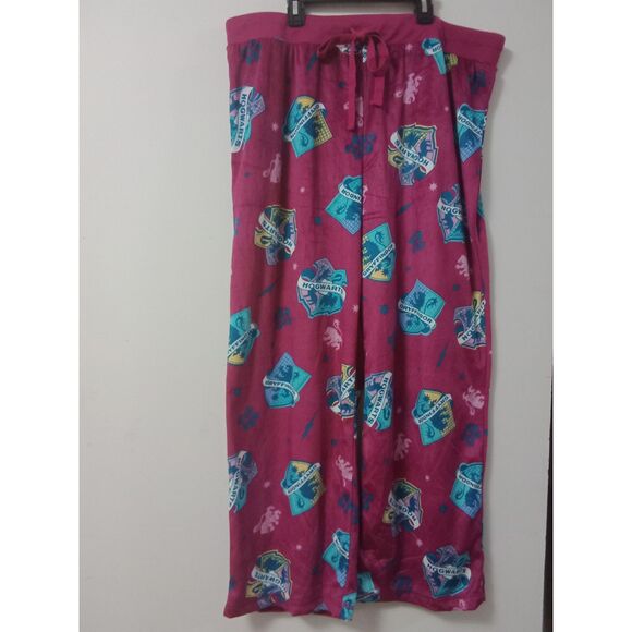 Harry Potter Hogwarts Gryffindor Pink Pajama Pants Size XXLarge - Picture 5 of 7